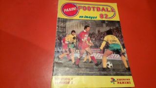Rare Vintage Panini France Football Foot 82 Sticker Album Complete Vg/exc