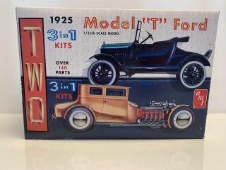 Amt 1925 Ford Model  T " Or " T " Chopped Coupe Kit 3 In 1 1/25 Model Kit 626