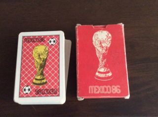 Rare Vintage Football 1986 World Cup Final Mexico Playing Cards