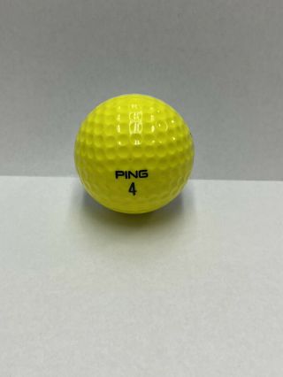 1 Vintage Two Tone Ping Eye 2 Karsten Yellow & White Golf Ball (d - 8 - 8)