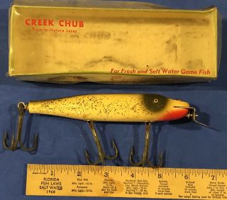 Creek Chub 2318 Husky Pikie Vintage Fishing Lure