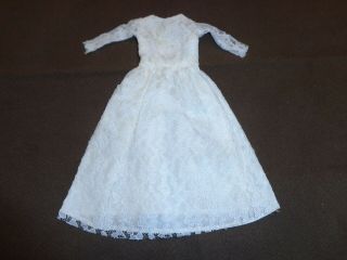 Vintage Barbie Sized Clone Lace Wedding Dress Nm
