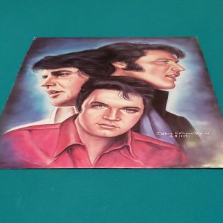 Elvis Presley Collectible Very Rare Signed Print By Debra Colburn Rousen 3 Faces