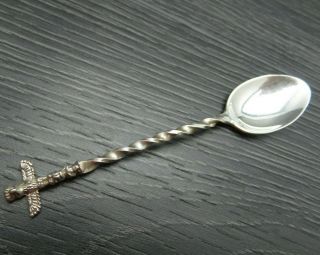 Vintage Sterling Silver Southwestern Totem Pole Bear Twisted Spoon (bell Trading