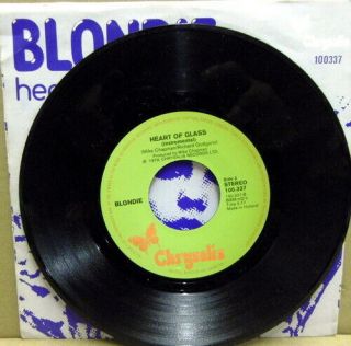 BLONDIE - Heart Of Glass - Rare Dutch Green Label 7”,  Picture Sleeve Vinyl 2