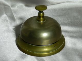 Antique Brass And Cast Counter Service Bell Vt4401