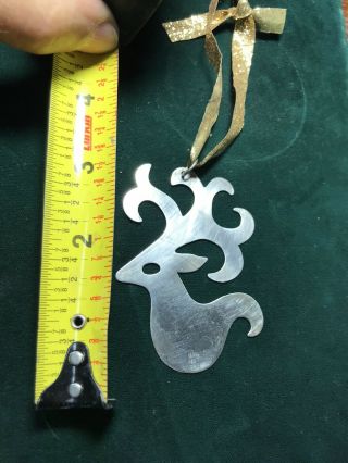 Retired James Avery Sterling Silver Christmas Tree Ornament Reindeer Rare Cute