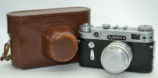 Rare Ussr Soviet Film Photo Camera Zorki - 6 Lens Industar - 50 Leica Work Serviced