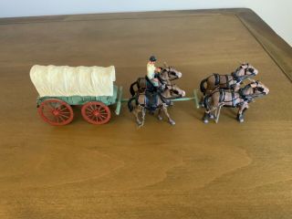 Rare Britians Civil War Federal Ordnance Covered Wagon 17571 From Store Display