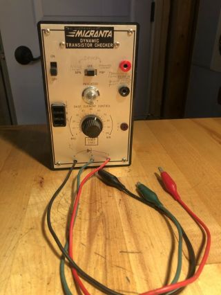 MICRONTA Dynamic Transistor Checker Tester model 22 - 024 Radio Shack Tandy 2