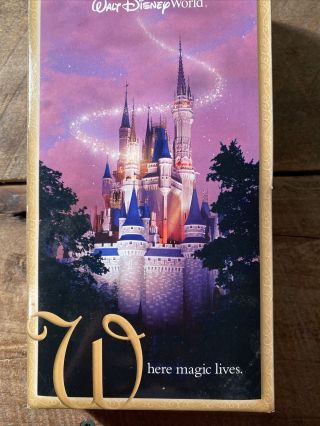 Walt Disney World Vacation Planning Vhs Where Magic Lives (blue Cassette Rare)