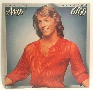 Andy Gibb Shadow Dancing Vinyl Record Album Lp With Rare Fan Club Ad