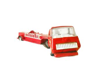 Vintage Mini Tonka Hook And Ladder Fire Truck 55170 (red - White