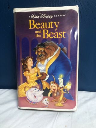 Black Diamond Version Disney Beauty And The Beast (vhs,  1992) Rare 1325