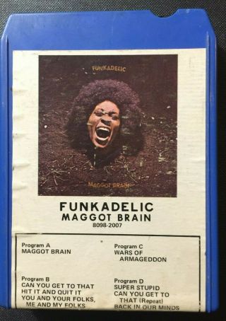 Funkadelic Maggot Brain 8 Track Tape 1971 Release Rare Collector Item