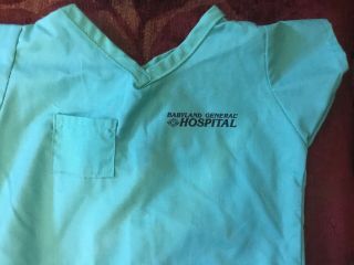Vintage Cabbage Patch Babyland General Hospital Shirt And Hat Green Scrubs 2