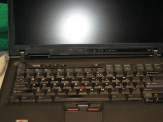 Rare Vintage IBM Thinkpad t42p with charger and two batteries 2