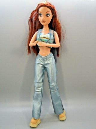 Vintage 1999 Mattel My Scene Barbie Doll Auburn Hair Blue Outfit Platform Boots