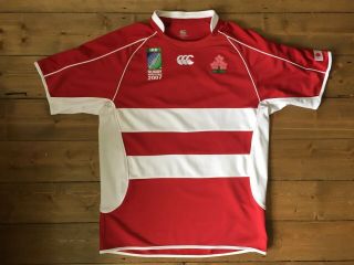 Japan Rugby Union Shirt Canterbury World Cup 2007 Jersey Size L Large Rare
