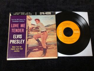 Elvis Presley Ep Epa - 4006 Love Me Tender Mega Rare Orange Label Nm/nm