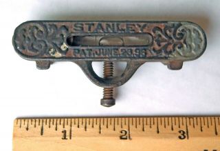 1898 Antique Stanley Cast Iron Pocket String Line Level