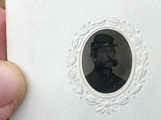 Rare Tintype Photo Civil War Identified Union Soldier 6th Hampshire