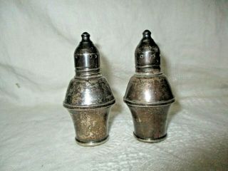Antique Vintage Duchin Creation Weighted Sterling Silver Salt Pepper Shakers