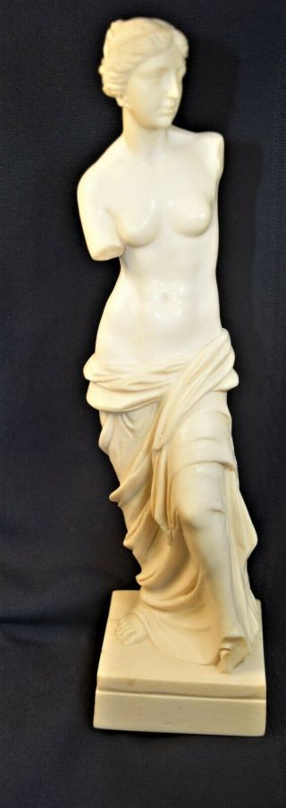 Vintage Classic Figure Greek Woman Sculpture By A.  Santini Venus De Milo Italy