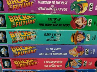 Back to the Future The Animated Series VHS Rare OOP set of 9 videotapes. 3