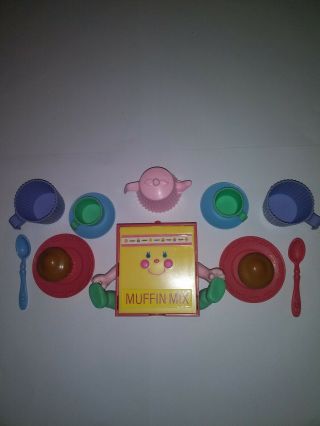 Vintage Mattel Very Merry Cherry Muffin Snack And Serve Set Possibly Complete