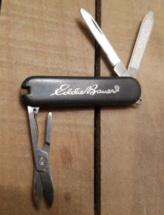 Victorinox Swiss Army Keychain Knife - Classic Sd - Dark Green - Rare - Eddie Bauer