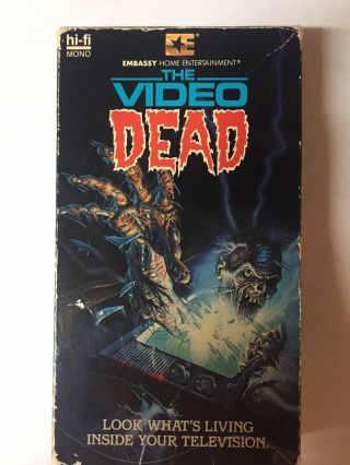 The Video Dead Vhs Horror Rare Embassy Home Entertainment Release Violence Gore