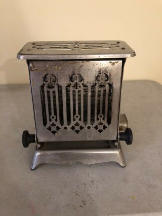 Antique Electric Toaster,  1920’s Chrome,  No Cord
