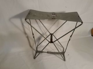 Vtg Metal Fishing Seat Chair Codaco Products Portable Collapsing Camping Hiking