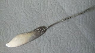 Antique Wm Rogers Silverplate Butter Knife,  Arbutus Pattern,  Turned Handle