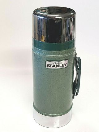 Stanley Classic Wide Mouth 24 Oz Stainless Vacuum Bottle Canteen Thermos A - 1360b