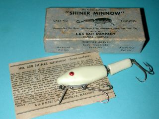 Lemaster / L&s Shiner Minnow.  Rare Color W/box