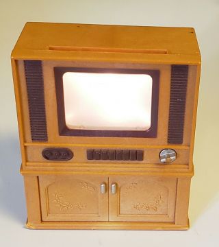 Sylvanian Families Light Up Tv Set Console Epoch Calico Critters Dollhouse Mini