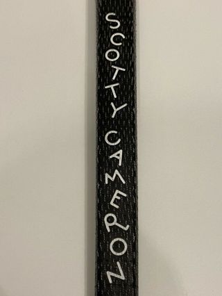 Scotty Cameron Custom Shop Black Dancing Cameron Cord Putter Grip Titleist Rare 2
