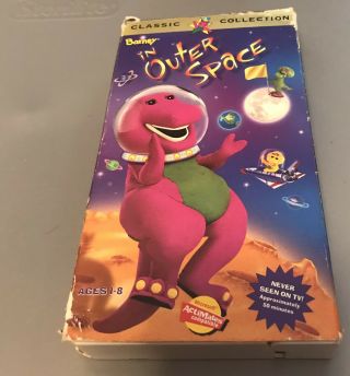 Barney In Outer Space Vhs Vintage 90s Barney Movie Never Seen On Tv