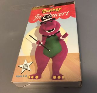 Barney In Concert Vhs Tape Vintage Barney Movie 90s Kids 1991 Lyons