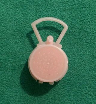 Unbranded Clone Dawn Plastic Light Pink Handbag Round Lt.  Pink Purse Doll Sized
