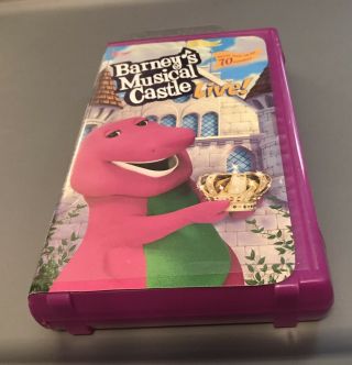 Barney’s Musical Castle Live VHS Tape Vintage 90s Barney Movie Hard Shell Case 2