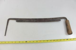 Vintage Antique Wood Handle Large Size Draw Knife Log Stripper Tool Woodworking