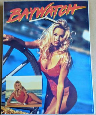 Baywatch Pamela Anderson C.  J.  Parker 1990s Wall Clock Rare Time Tv Show Us Usa