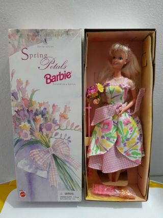 " Spring Petals Barbie " Avon 2nd In Series 1996