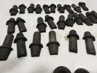 26 pc Ford Model A or B Cast Iron Valve guides retainers Intake Exhaust 1928 - 34 3