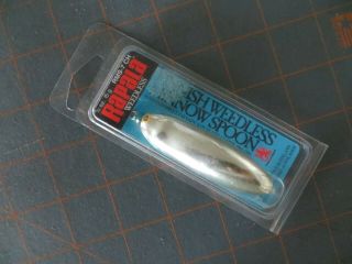 Vintage Mip Rapala Weedless Minnow Spoon - Silver - 3 Inch