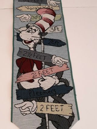 Dr.  Suess Cat In The Hat Childs Room Whimisical Growth Chart Wall Decor Vintage