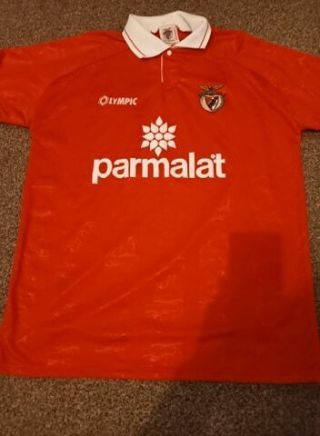 Rare Benfica Home Football Shirt 1995 - 1996 Season